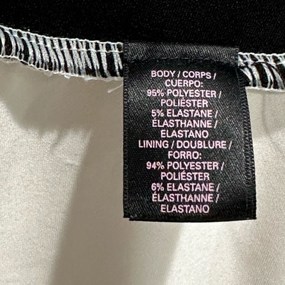 Victoria’s Secret Classic Contrast Dress - Worn 1x Circa 2013 Sz Med Soft Peplum - Picture 8 of 8